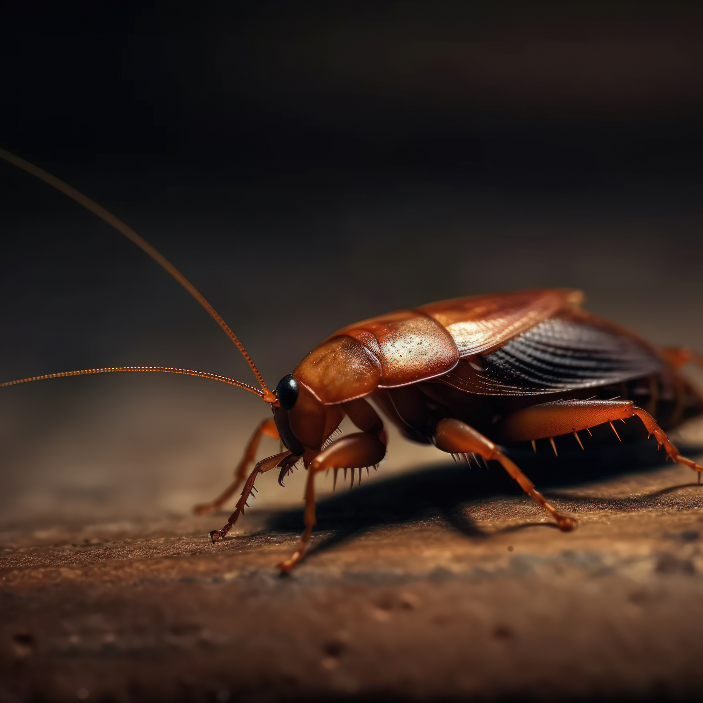 A cockroach crawling in a home - call Thorn to hire a cockroach exterminator!