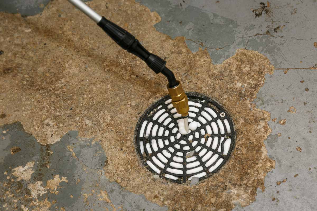 This foaming drain won't be home to any more pests thanks to drain cleaning services in Utah.